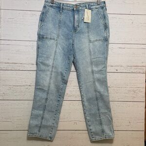 Universal Thread High Rise Slim Straight Stretch Jeans, size 12, NWT